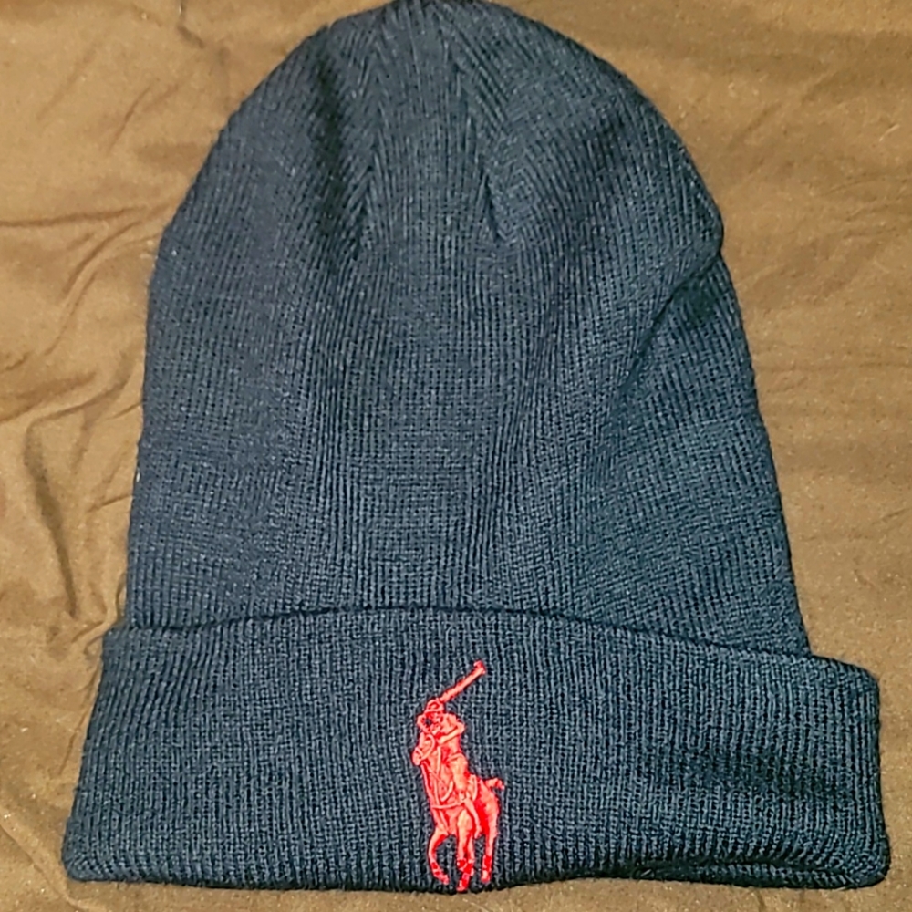 Nwot Polo Ralph Lauren big logo beanie originally 60 bucks from mall of America